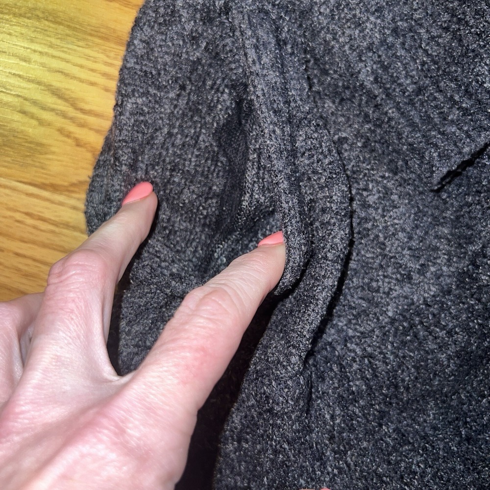 Barefoot Dreams Cozy Chic Lite Circle Cardigan Black Size XS/S Soft Relaxed - Picture 6 of 7